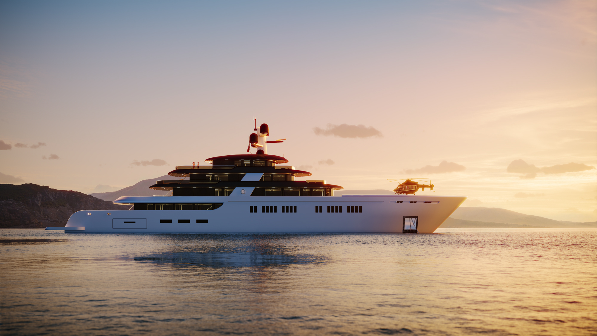 3D superyacht rendering — Immersive Yachts / Multivision 3D